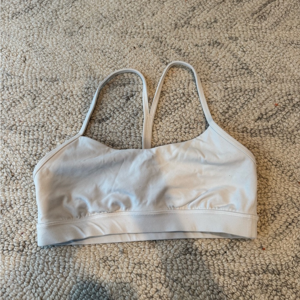 Lululemon white flow y bra